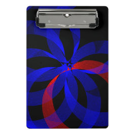 Mini Prancheta Red Revolving Accent Geometric Mini Clipboard