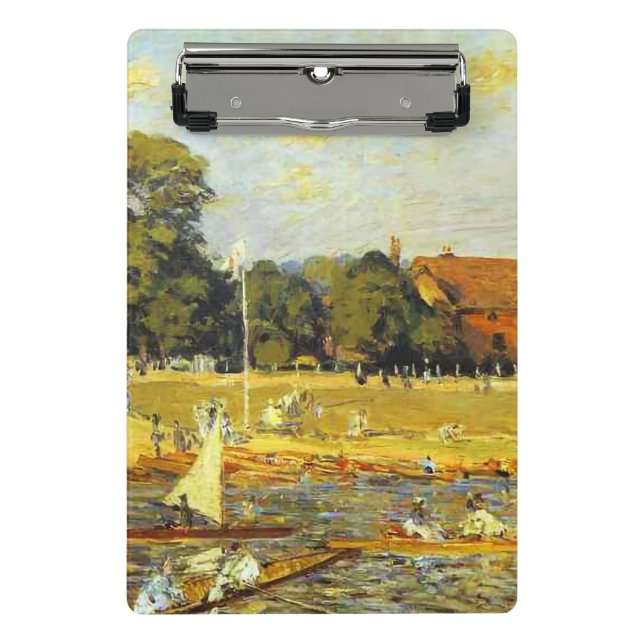Mini Prancheta Regata em Hampton Court Alfred Sisley Poster (Frente)