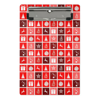 Mini Prancheta Reindeer de Árvore Fresca de Natal Vermelho