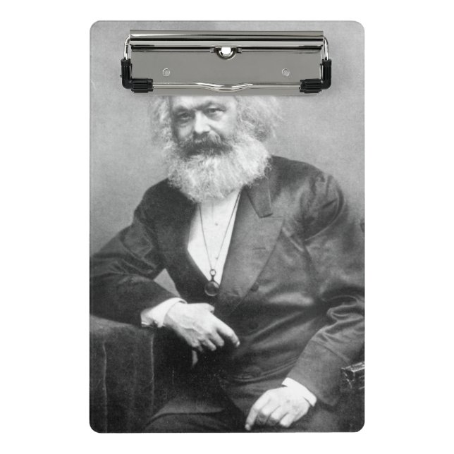 Mini Prancheta Retrato de Karl Marx (Frente)