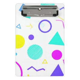 Mini Prancheta Retro 80s Memphis Geometric Pattern