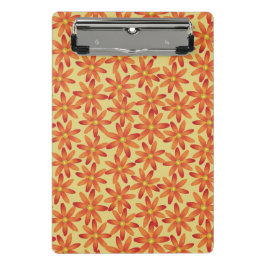 Mini Prancheta Rétro Floral Girassol em Amarelo Quente