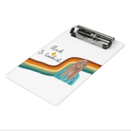 Mini Prancheta Retro Preto e Livro