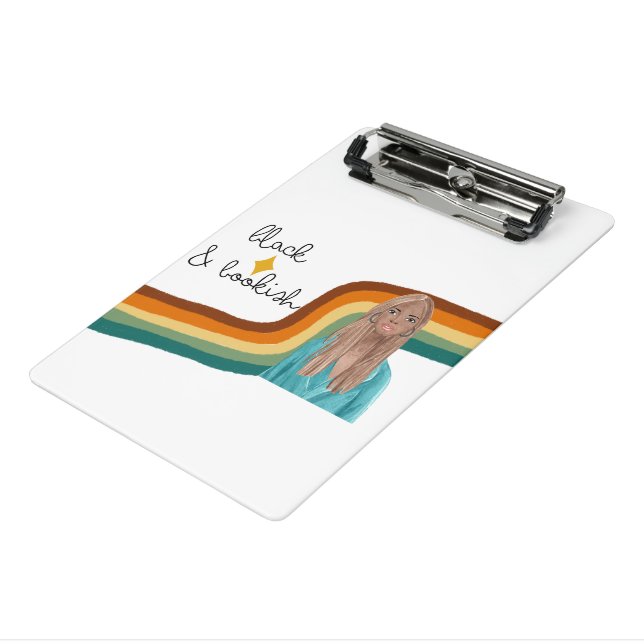 Mini Prancheta Retro Preto e Livro (Inclinado3)