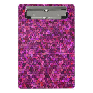 Mini Prancheta Rosa Púrpura do Mosaico