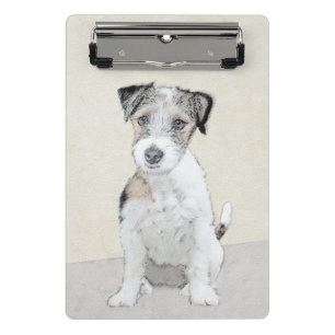 Mini Prancheta Russell Terrier Rough Painting - Arte Original de