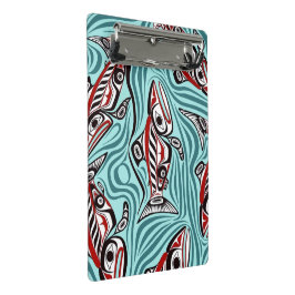 Mini Prancheta Salmon Haida Art Spirit Pacific Northwest Nnat