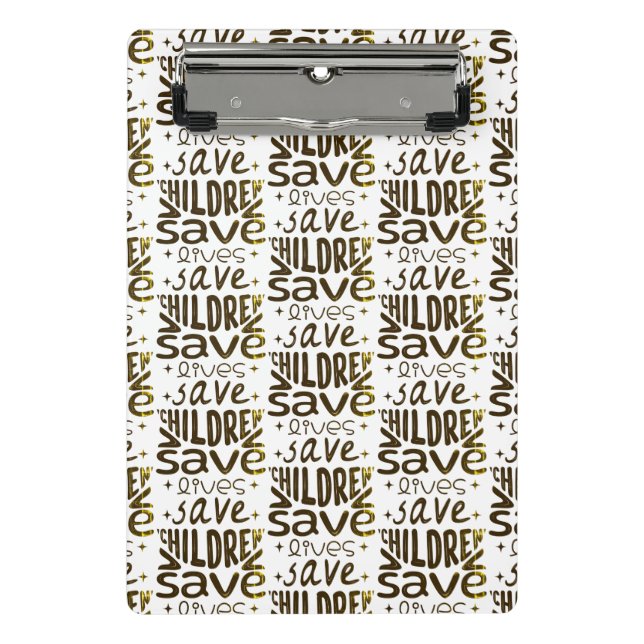 Mini Prancheta Salvar Filhos, Salvar Vidas (Frente)