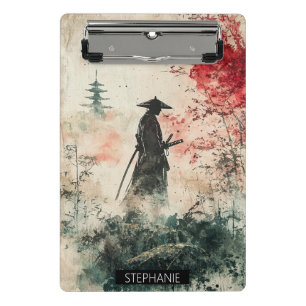 Mini Prancheta Samurai Silencioso Floresta Carmesim (1)