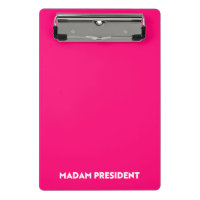 Senhora Presidente, tipografia, minimalista, rosa-