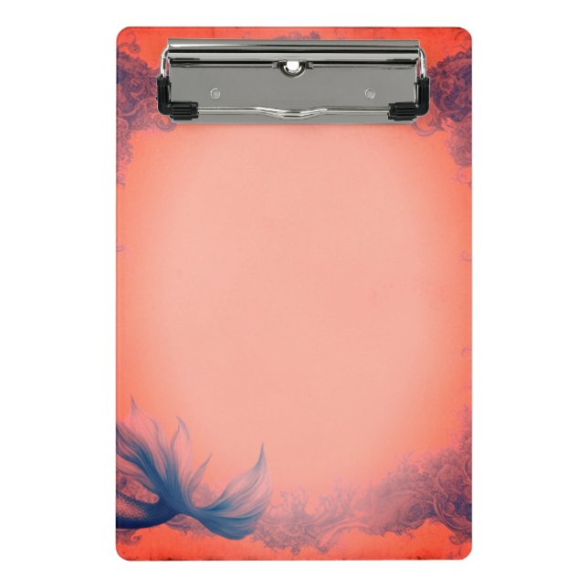 Mini Prancheta Sereia Rosa Brilhante (Frente)