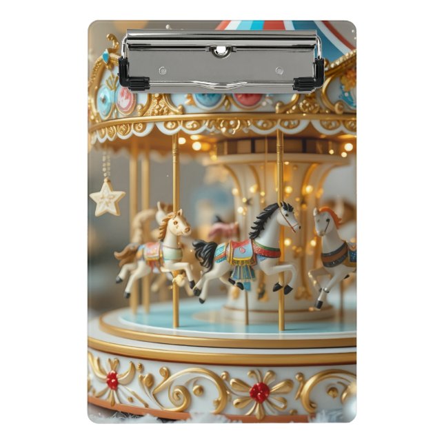 Mini Prancheta shinning carousel (Frente)