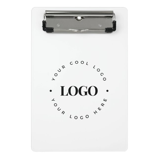 Mini Prancheta Simples minimalista de logotipo comercial em círcu (Frente)