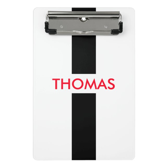 Mini Prancheta Simplesmente Esclita preto + seu nome / ideias (Frente)