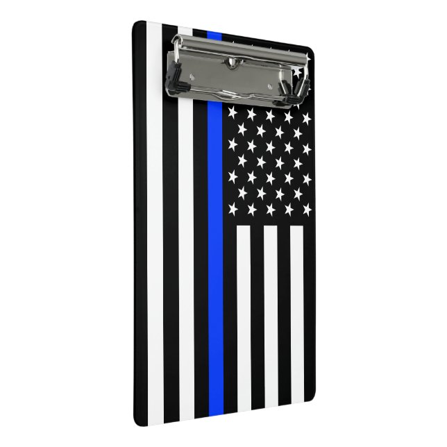 Mini Prancheta Sinalizador da Polícia de Linha Azul-Fino (Inclinado)