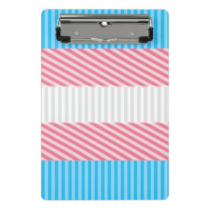 Mini Prancheta Sinalizador do Abstrato Transgender Pride Stripe F