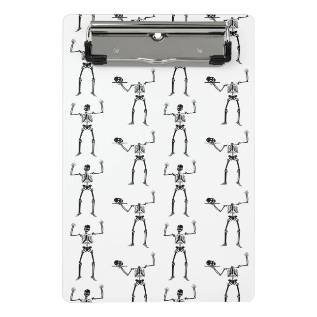 Mini Prancheta Skeletons De Halloween, Truque Ou Tratar, Boo (Frente)