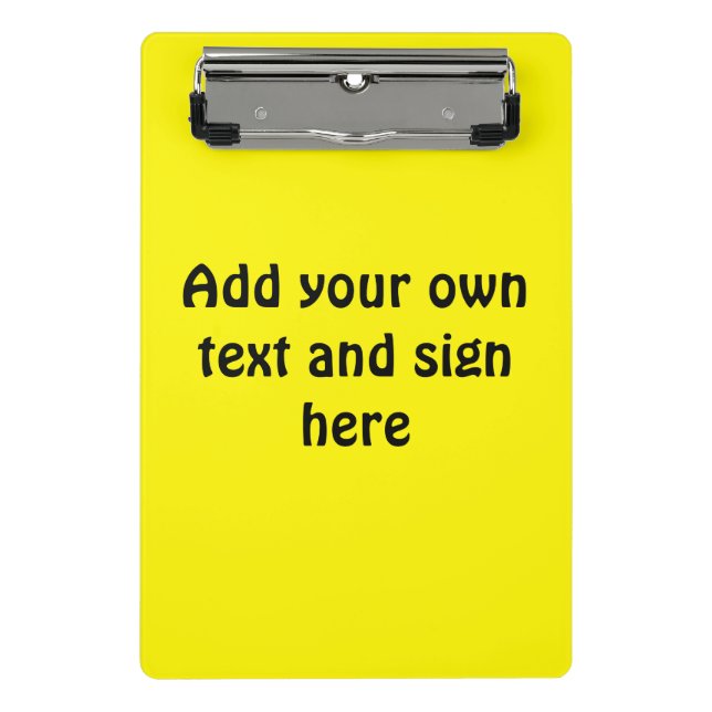 Mini Prancheta Somente fundo colorido - limão + suas ideias (Frente)