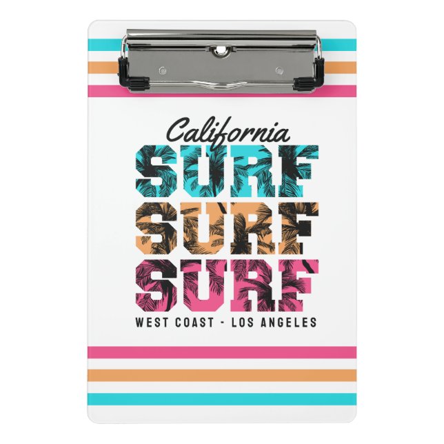 Mini Prancheta Sonhos de surf: Edição Sunset da Califórnia (Frente)