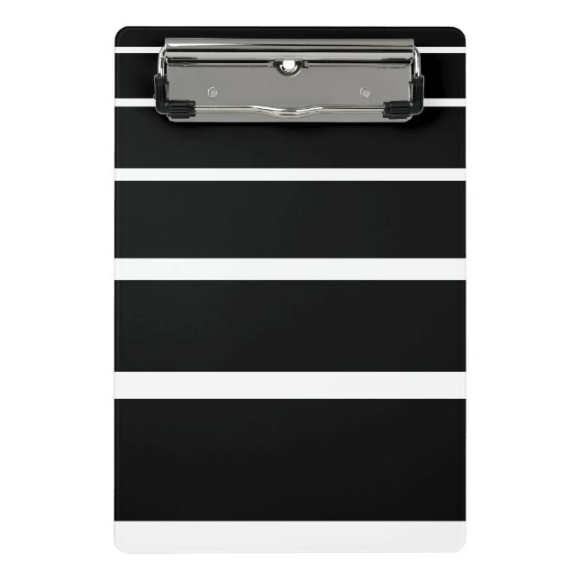 Mini Prancheta Stripes graduadas a preto e branco (Frente)