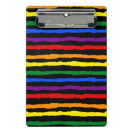 Mini Prancheta Stripes vibrantes coloridas Arco-íris a cores pers