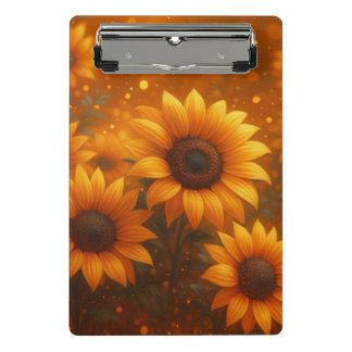 Mini Prancheta Sunflower Journal
