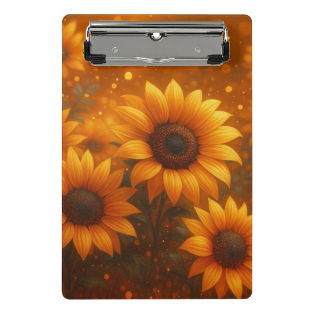 Mini Prancheta Sunflower Journal (Frente)