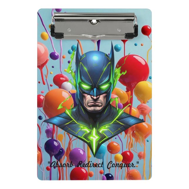 Mini Prancheta "Super Herói Suit for Energy Mastery" (Frente)