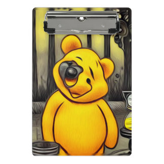 Mini Prancheta Surreal Cyborg Parody Pooh Bear