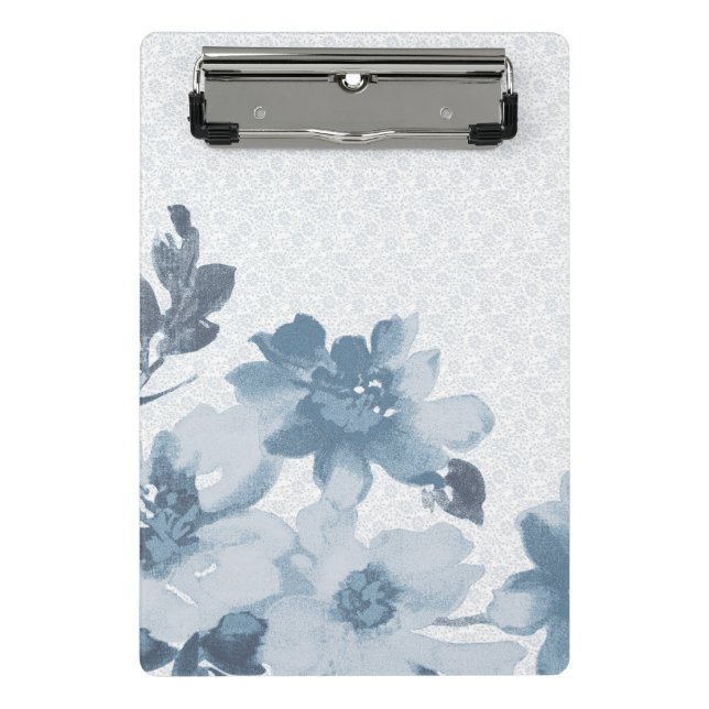 Mini Prancheta Sutil Indigo Bloom - Soft Elegance de Kraalikaa (Frente)