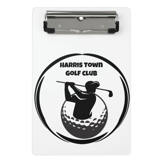 Mini Prancheta Swing de golfe masculino & Bola de golfe (Frente)