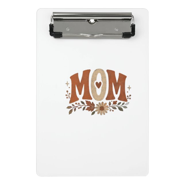 Mini Prancheta Tapeçaria de Mesa Floral de Outono para Mãe Rústic (Frente)