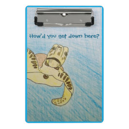 Mini Prancheta Tartaruga do Mar Verde