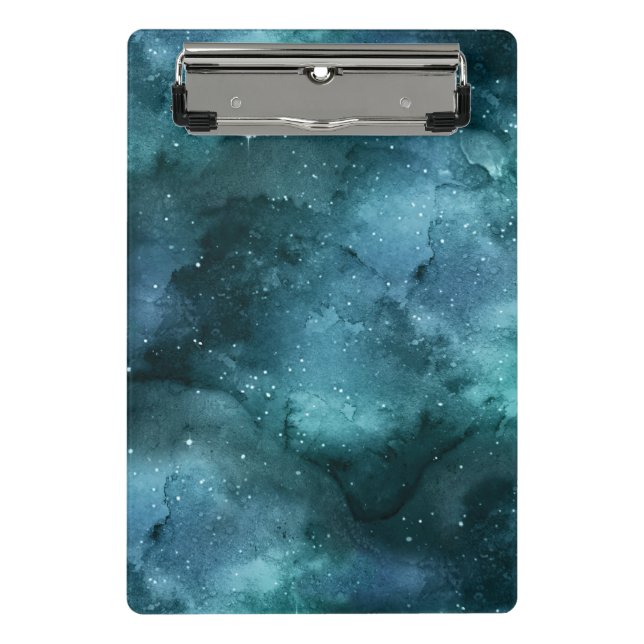 Mini Prancheta Teal Galaxy Series Design 7 (Frente)