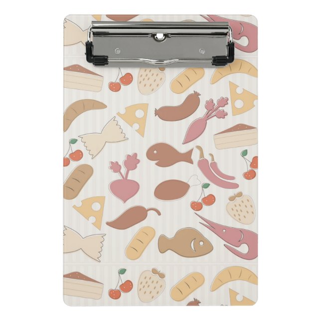 Mini Prancheta Teste padrão 2 da comida (Frente)