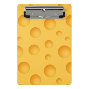 Mini Prancheta Teste padrão amarelo do queijo