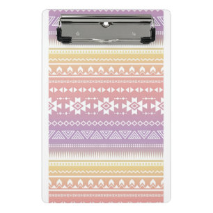 Mini Prancheta Teste padrão asteca tribal do ombre