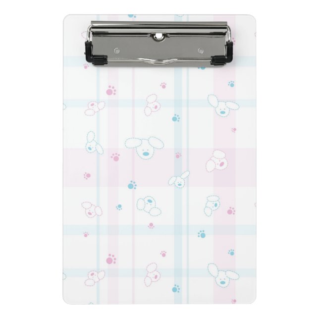 Mini Prancheta Teste padrão bonito com cães (Frente)