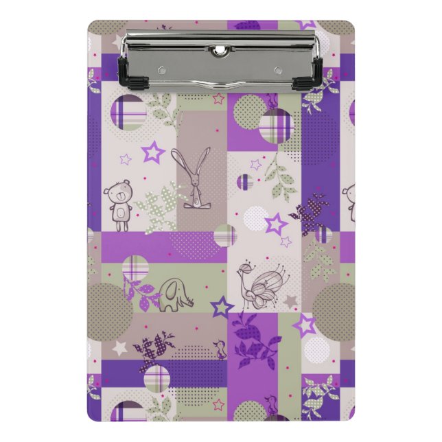 Mini Prancheta Teste padrão da edredão do bebê (Frente)