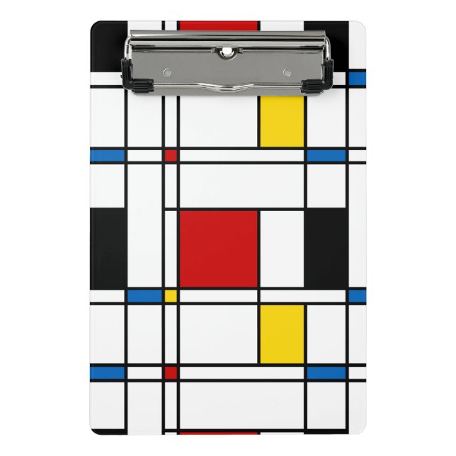 Mini Prancheta Teste padrão de de Stijl (Frente)
