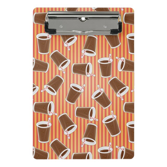 Mini Prancheta Teste padrão do fast food (Frente)