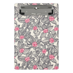 Mini Prancheta Teste padrão floral com pássaros 2 dos desenhos
