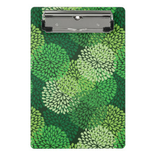 Mini Prancheta Teste padrão floral verde