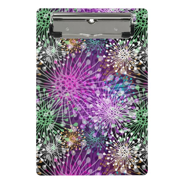 Mini Prancheta Teste padrão manchado vívido (Frente)