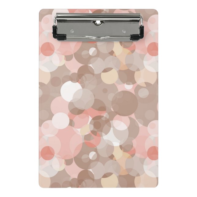 Mini Prancheta Teste padrão simples - círculos (Frente)