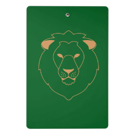 Mini Prancheta The Lion's Gaze: Golden Contour