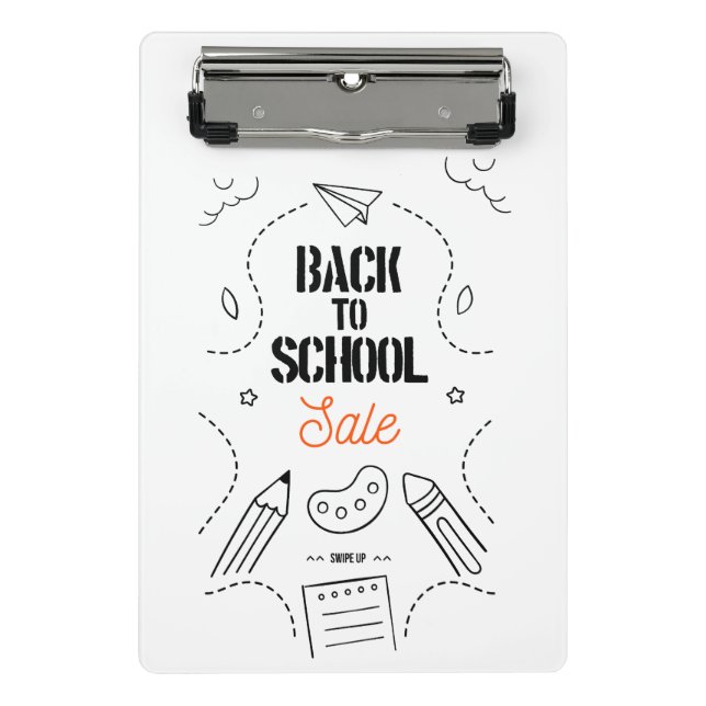 Mini Prancheta Tipografia de Volta às Aulas Design (Frente)