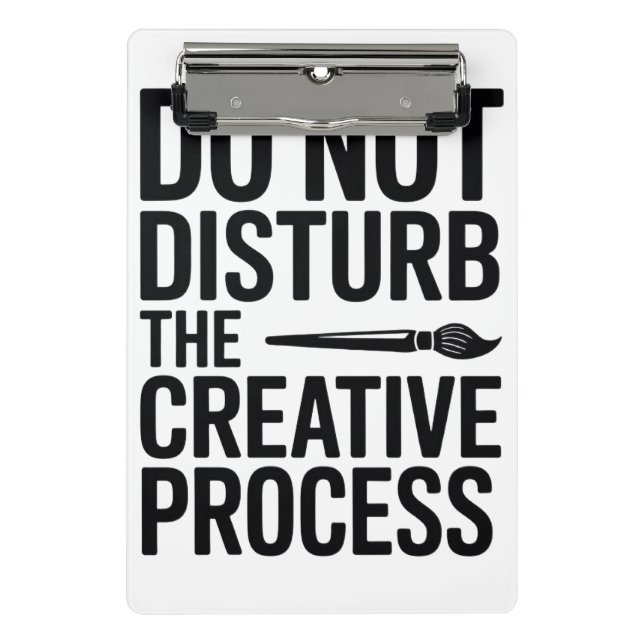 Mini Prancheta Tipografia do Processo Criativo Design (Frente)