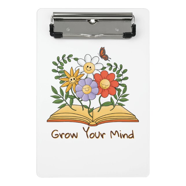 Mini Prancheta Torne seus notebooks flóricos para o livro de ment (Frente)