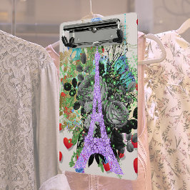 Mini Prancheta Torre Eiffel Roxo